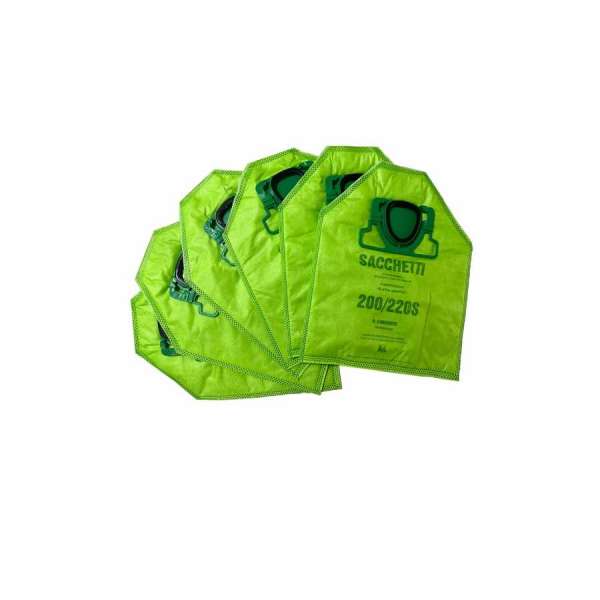 6 SACCHETTI MICROFIBRA VERDI ALTA QUALITA' PER VK200/220S