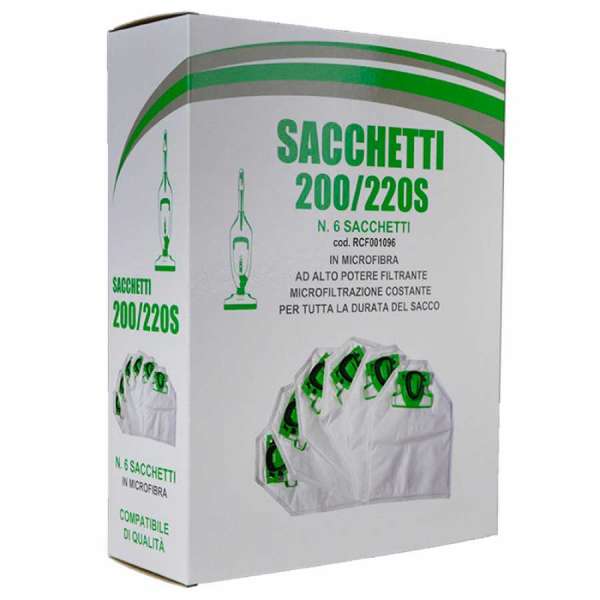 Folletto FP200 confezione originale da 6 sacchetti con dovina per