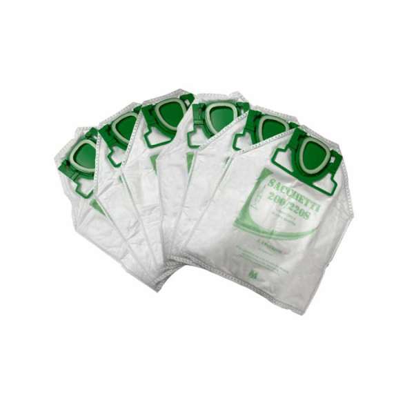 Confezione da 6 sacchetti microfibra alta qualita' Mazzocchia per Folletto vk200/220s